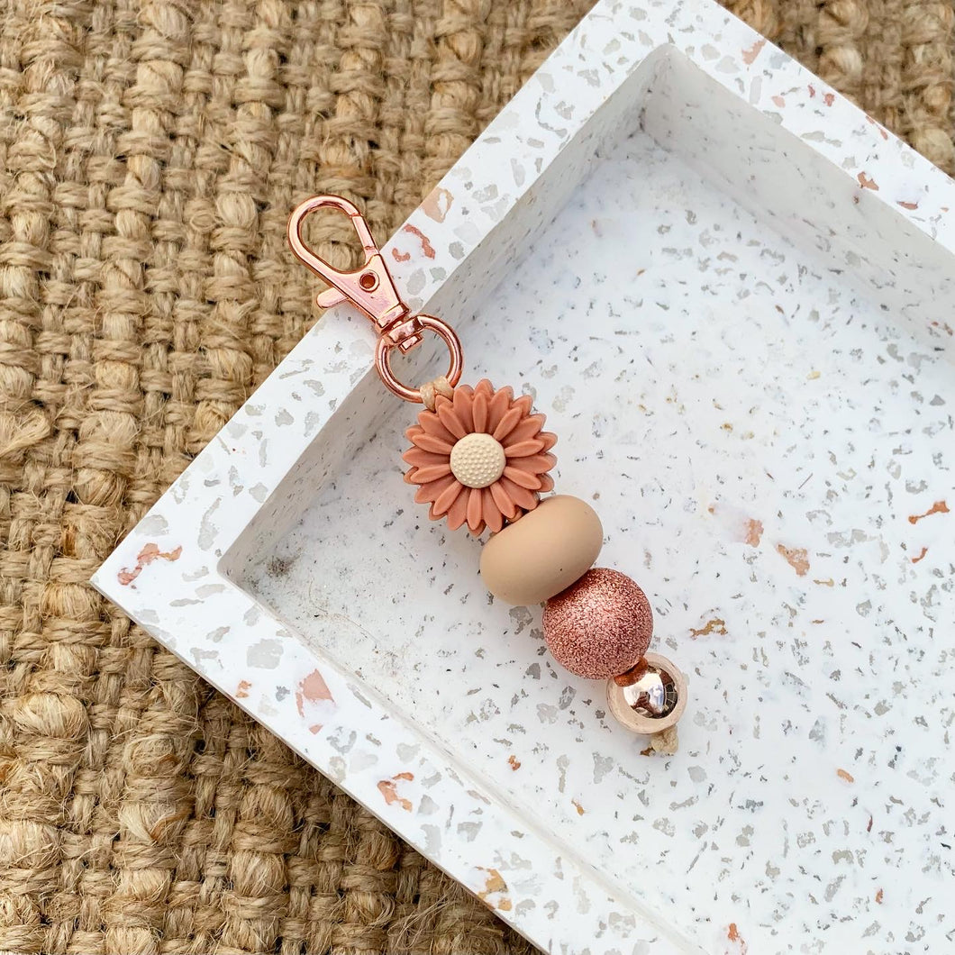 Clay Flower Mini Keychain