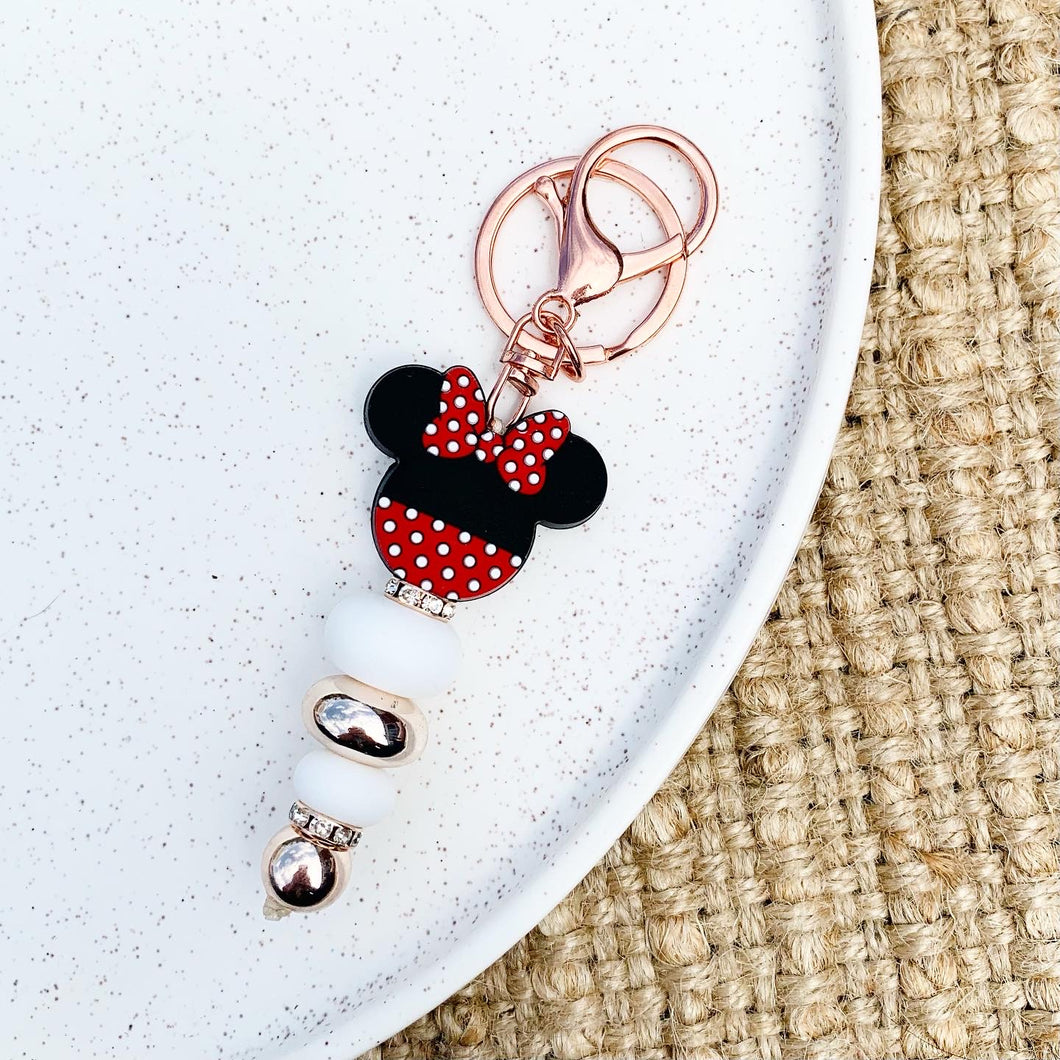 Red Minnie Keychain