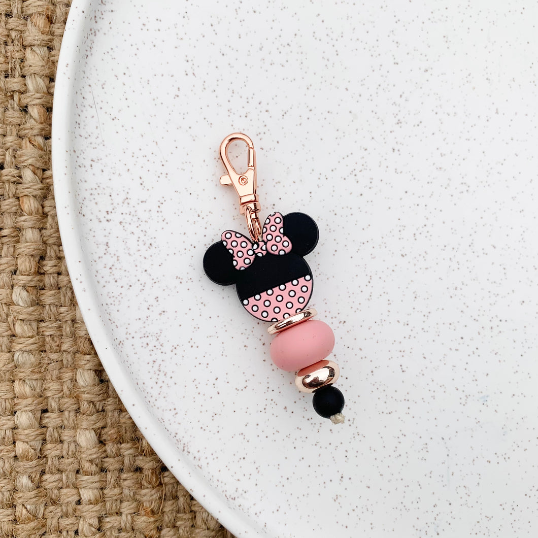 Minnie Pink Mini Keychain