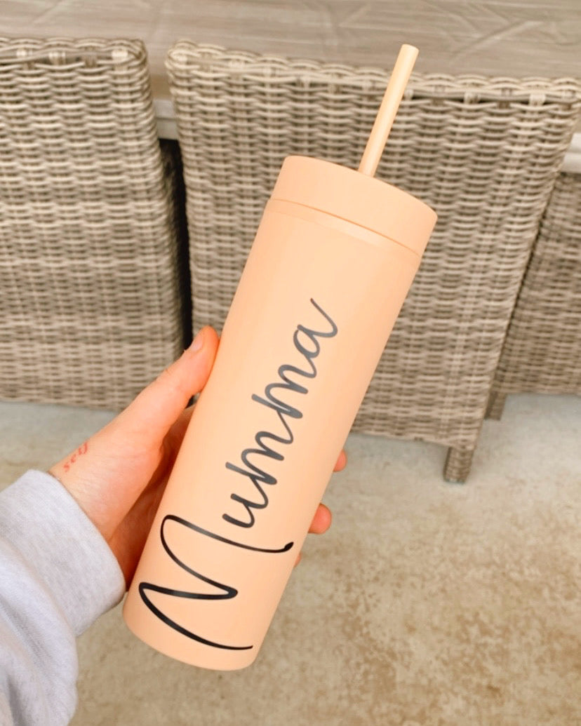 Peach Personalised Tumbler