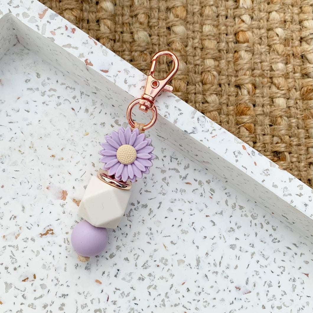 Lilac Flower Mini Keychain