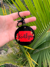 Load image into Gallery viewer, Personalised Black Keychain
