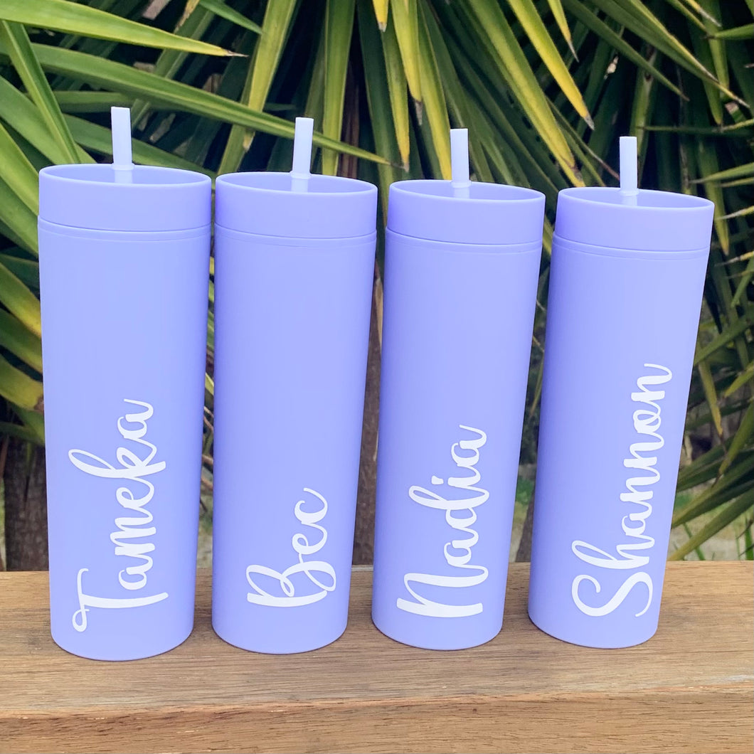 Pastel Violet Personalised Tumbler