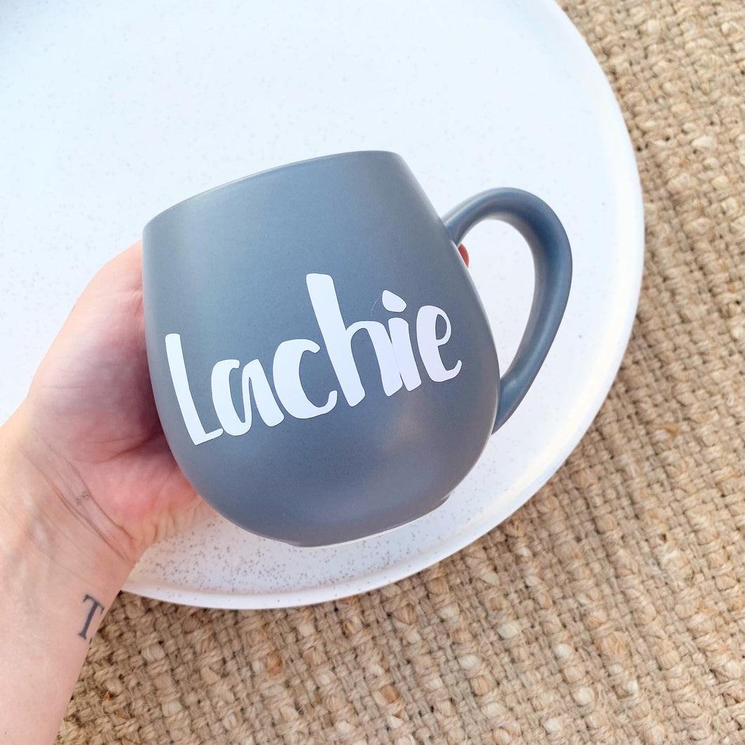 Personalised Grey Mug