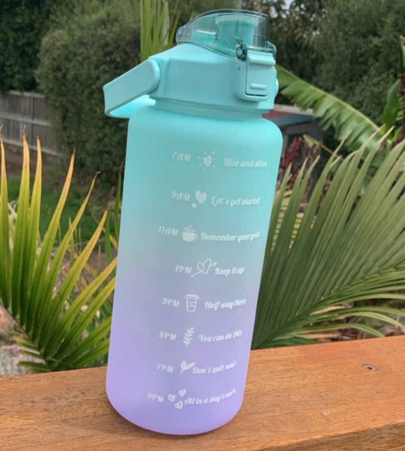 Aqua/Purple Drink Bottle